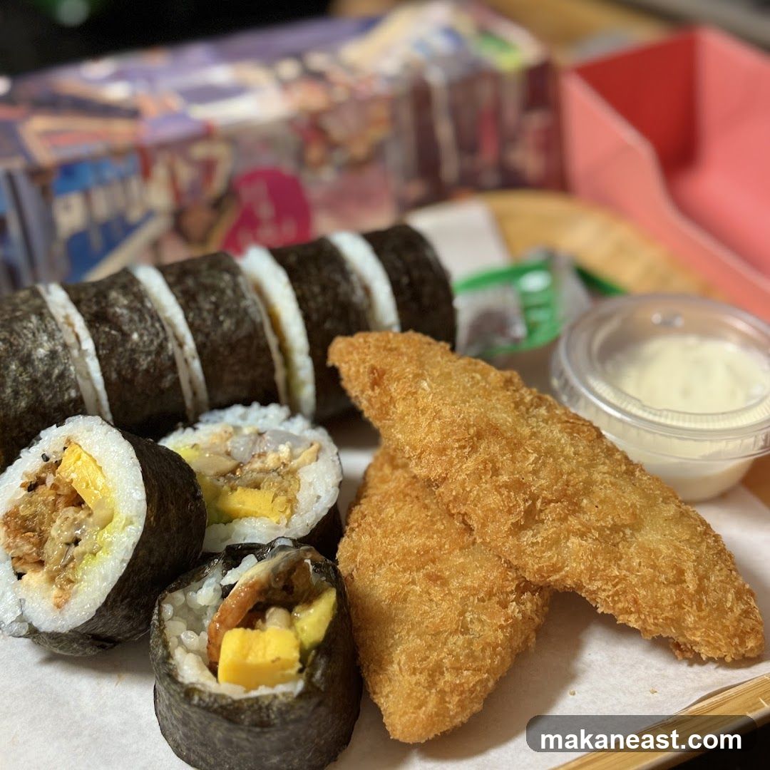 Sushi and Fried Fish