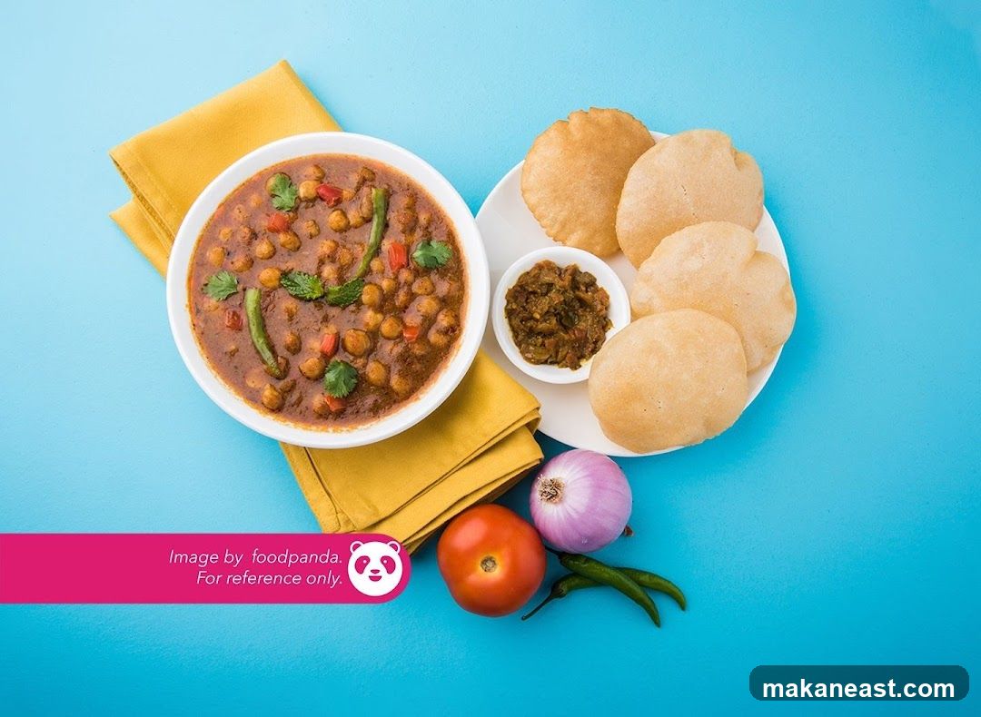 Chana Masala with Puri