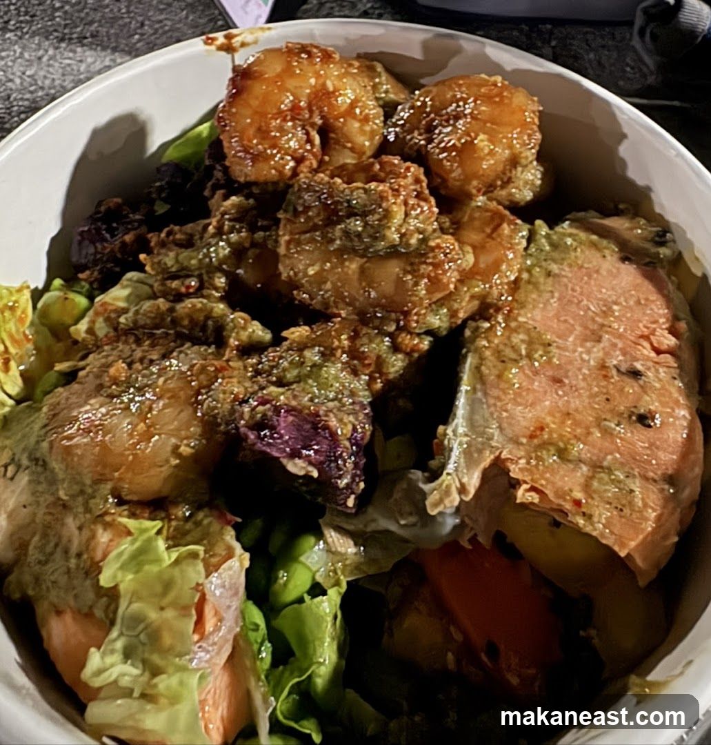 Shrimp and Salmon Bowl