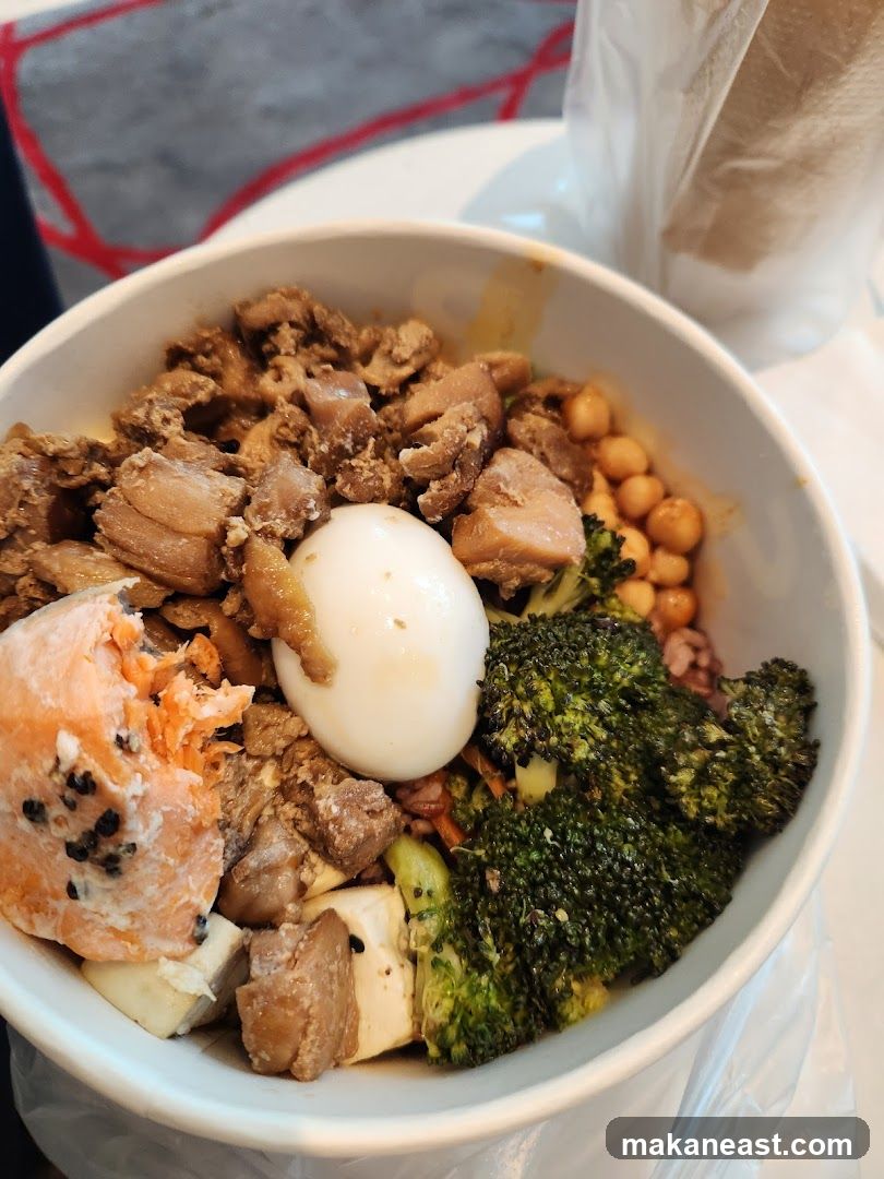 Rice Bowl with Salmon and Chicken