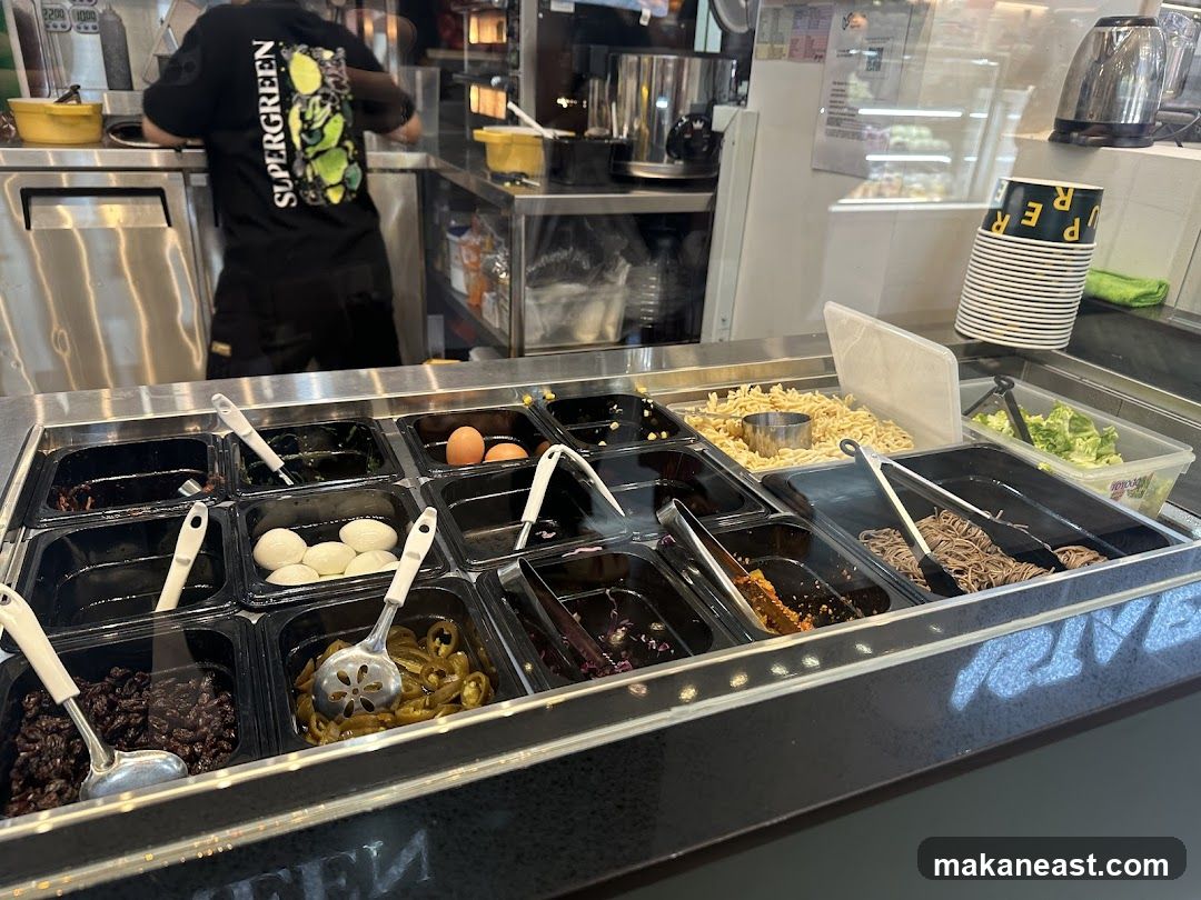 Salad Bar with Various Toppings