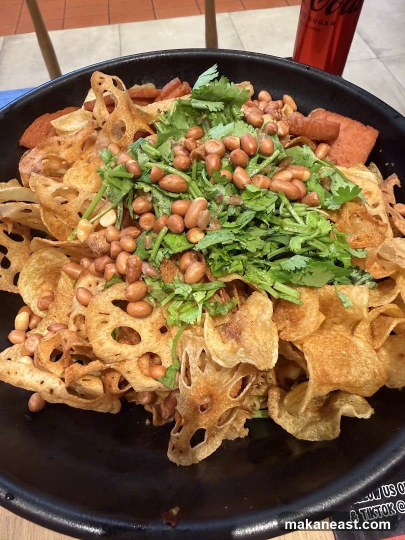 Spicy Lotus Root Chips with Peanuts