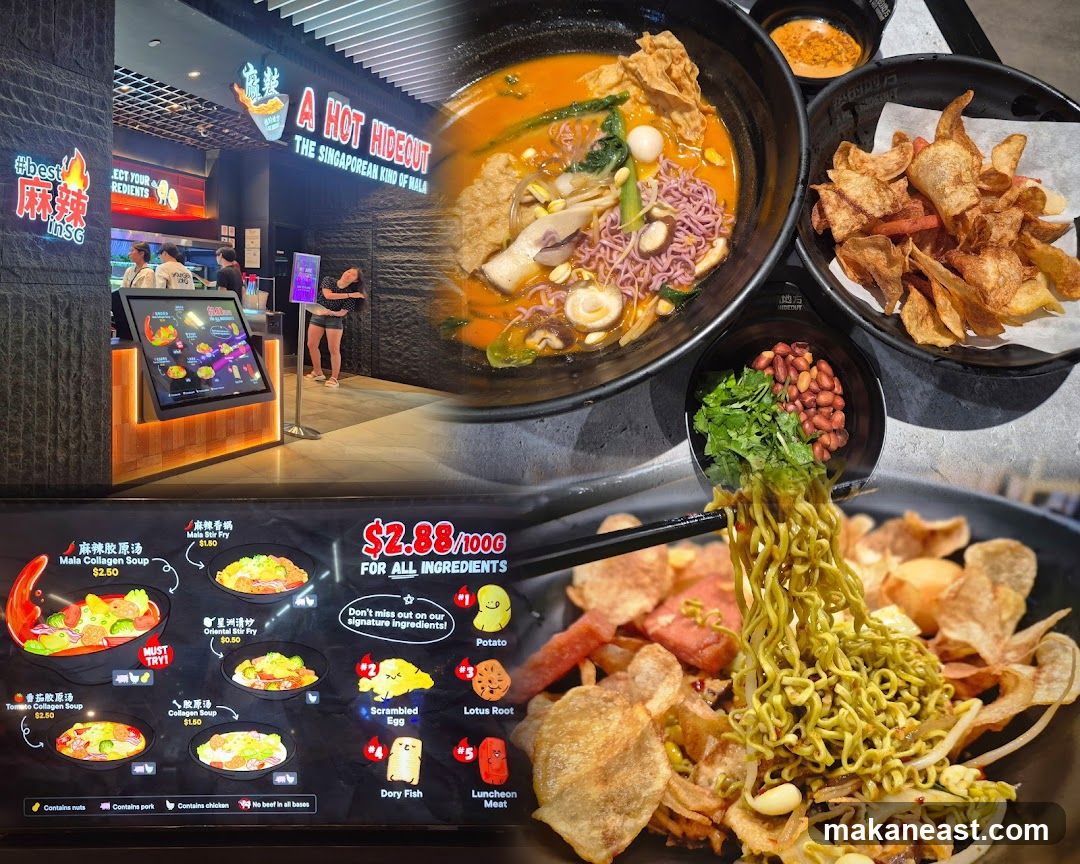 A Hot Hideout Food Display