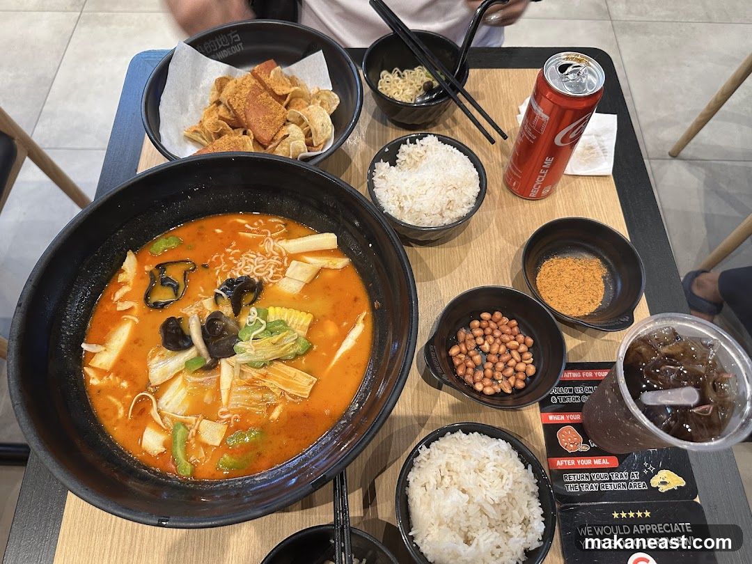 Meal with Noodles and Sides
