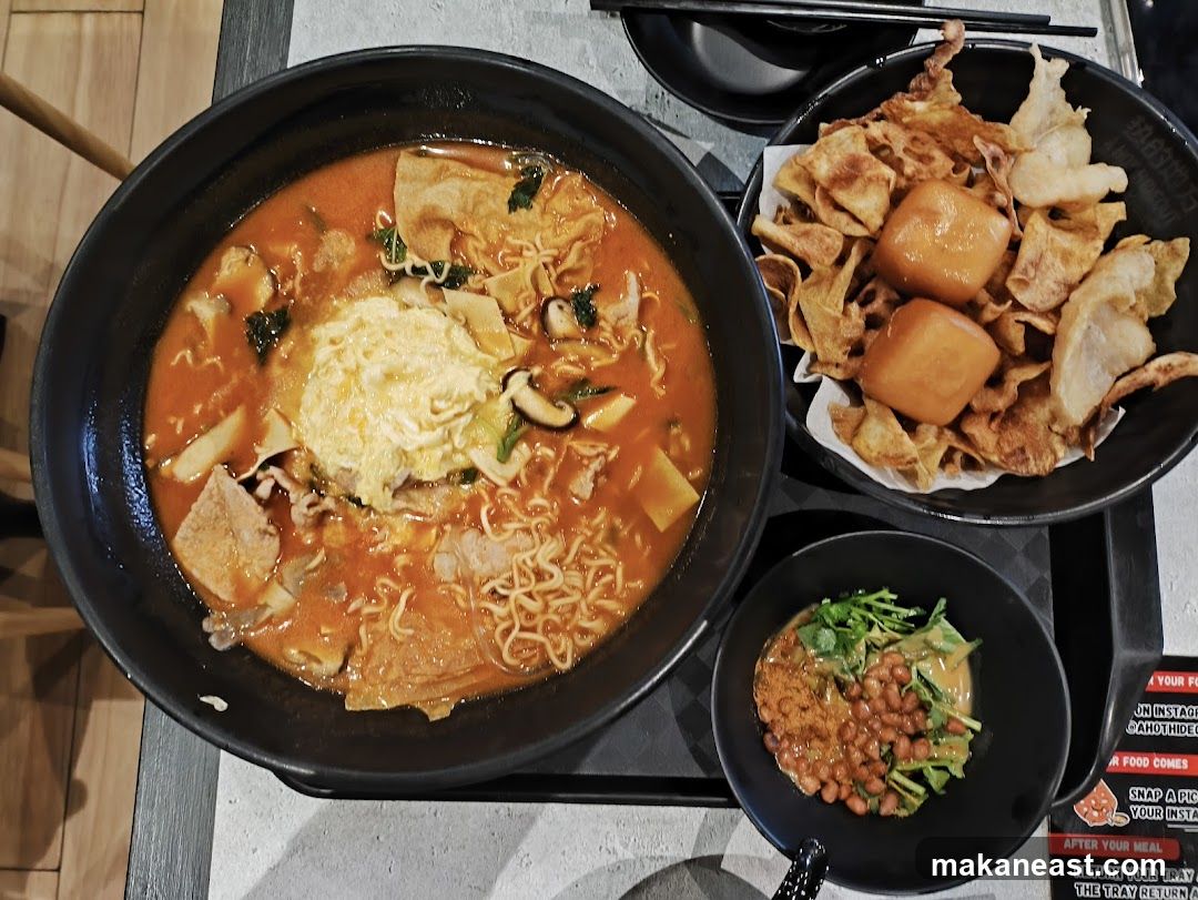 Spicy Noodle Soup with Sides