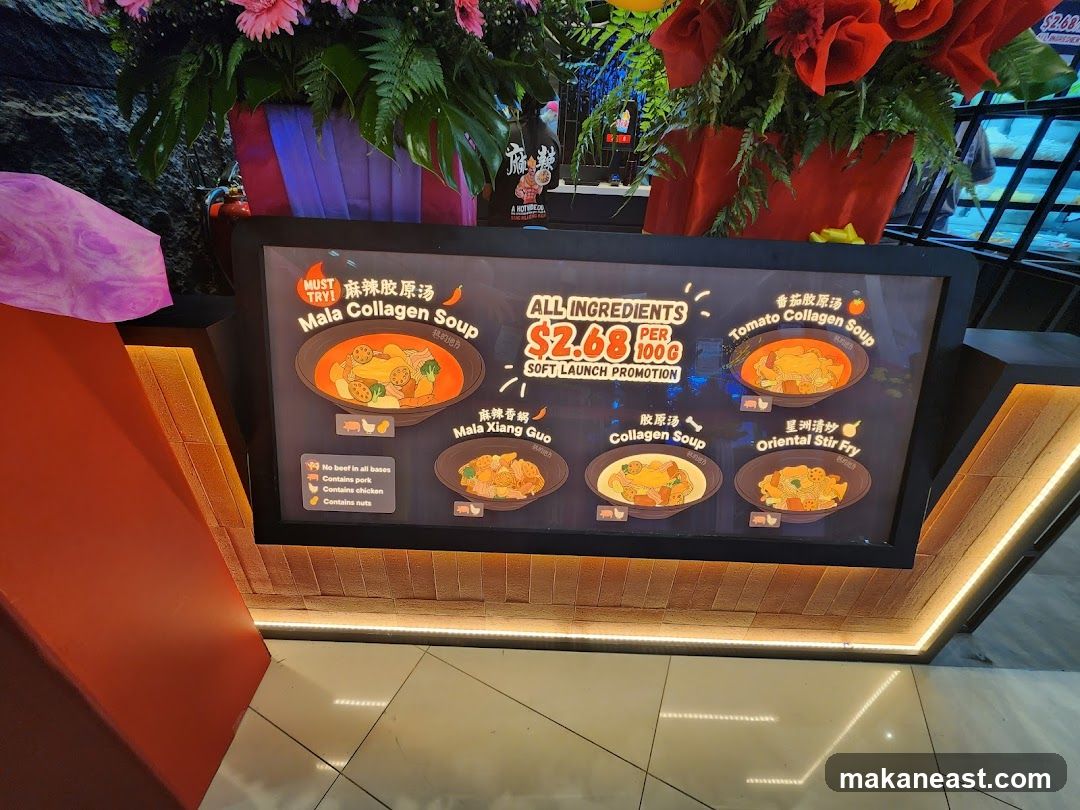Soft Launch Promotion Menu