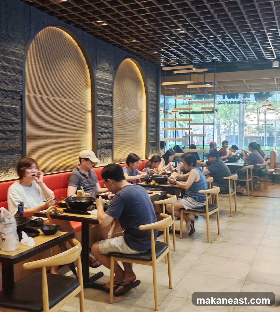 Restaurant Interior with Diners