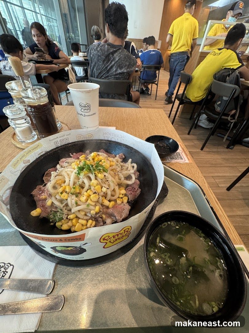 Sizzling Beef and Udon Dish