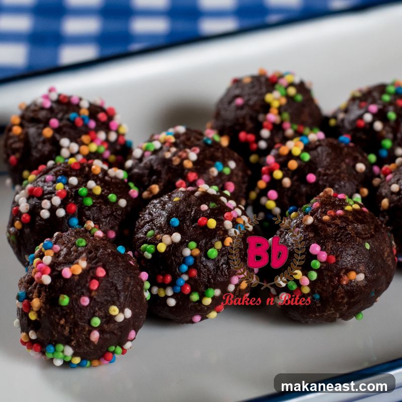 Chocolate Balls with Sprinkles