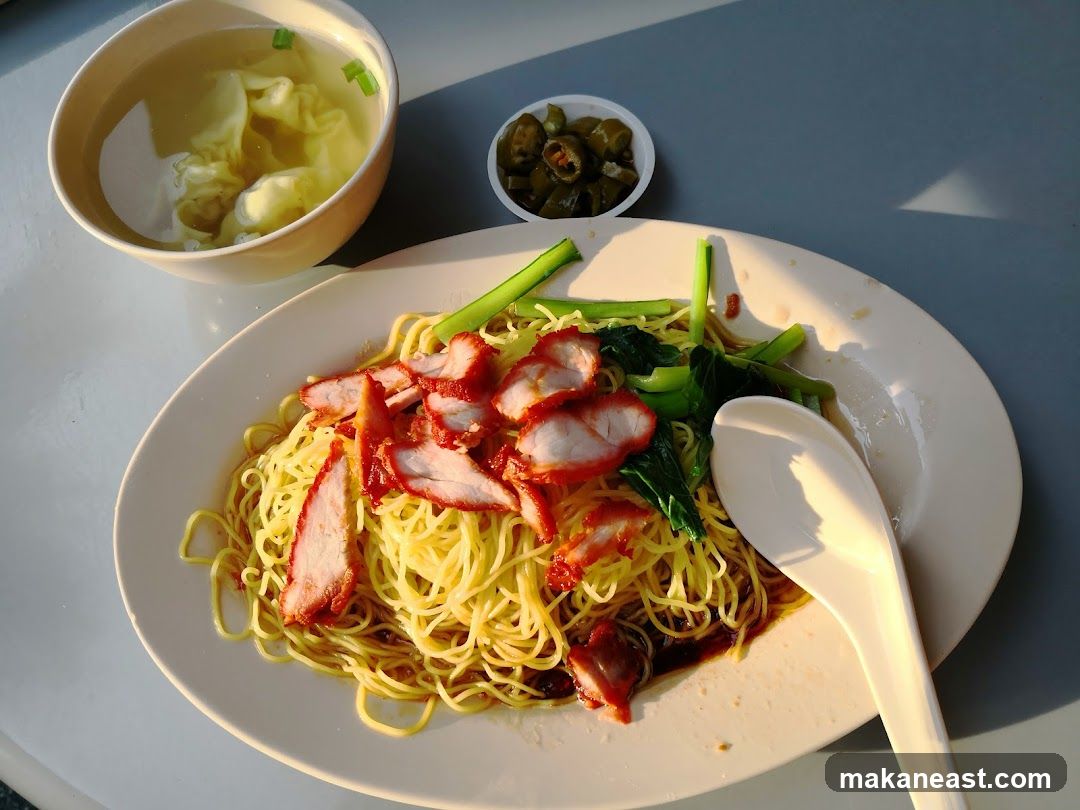 Noodles with Char Siu and Wonton Soup