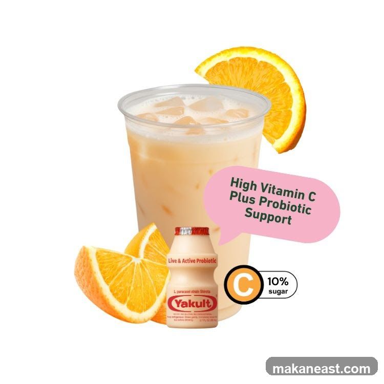 Yakult Drink with Oranges