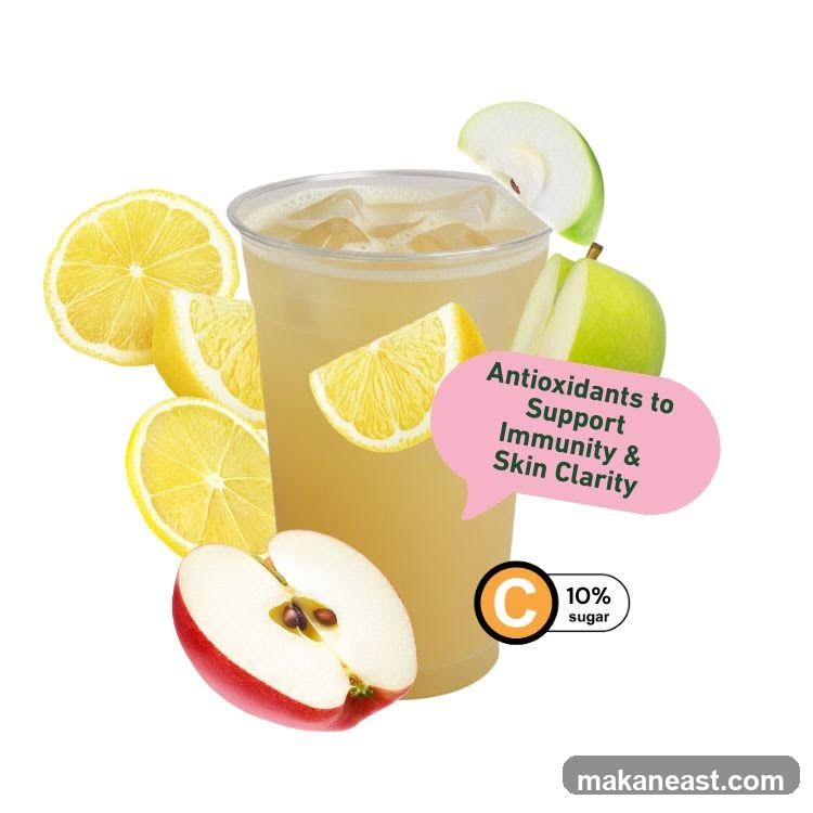 Lemon and Apple Drink with Health Benefits