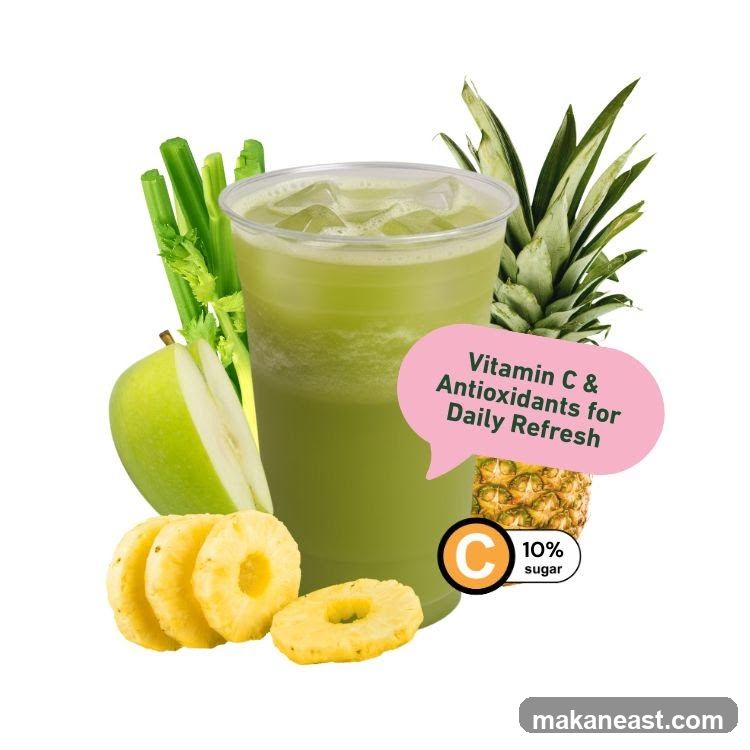 Green Juice with Fruits and Vegetables