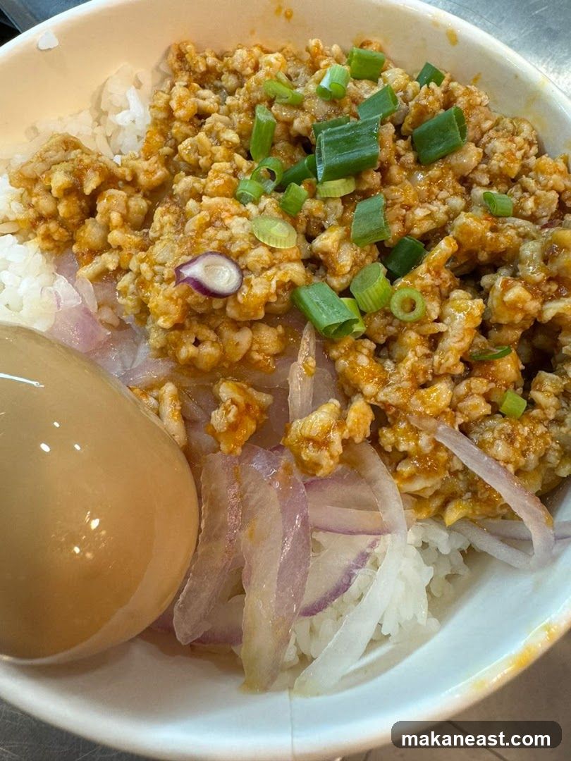 Minced Meat Rice Bowl