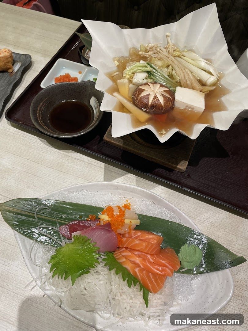 Sashimi and Hot Pot