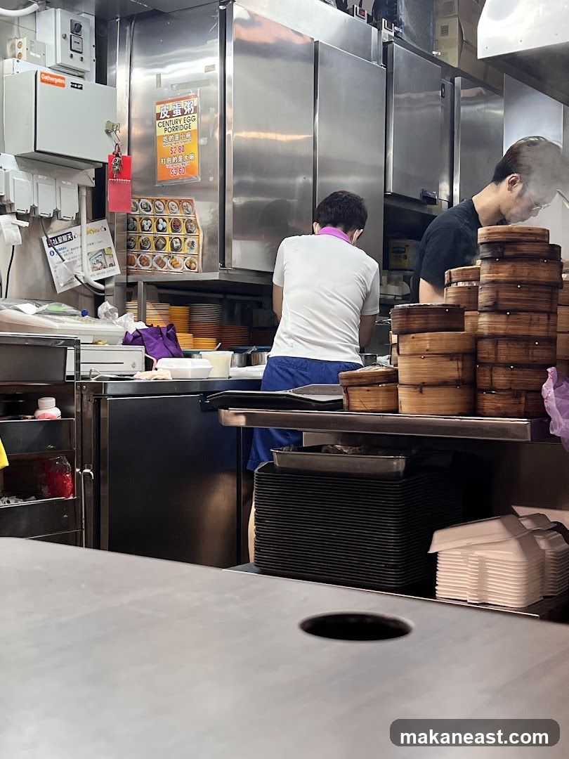 Kitchen Scene with Food Preparation