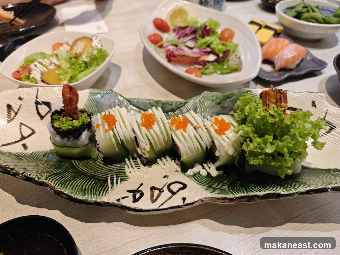 Sushi Platter with Side Salads