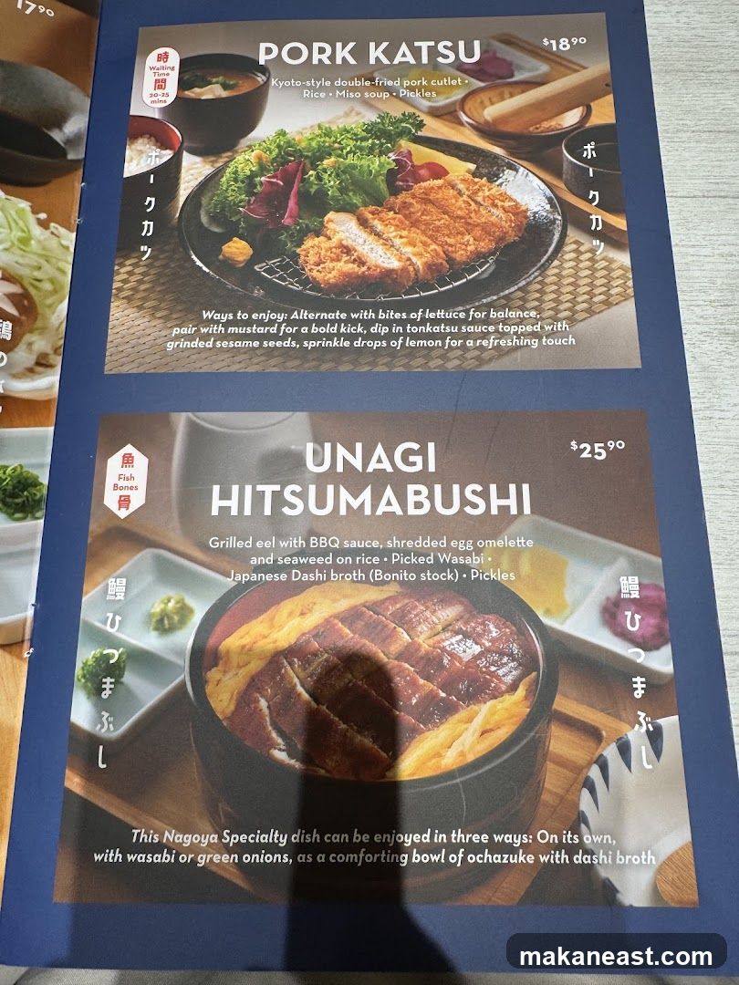 PORK KATSU & UNAGI HITSUMABUSHI
