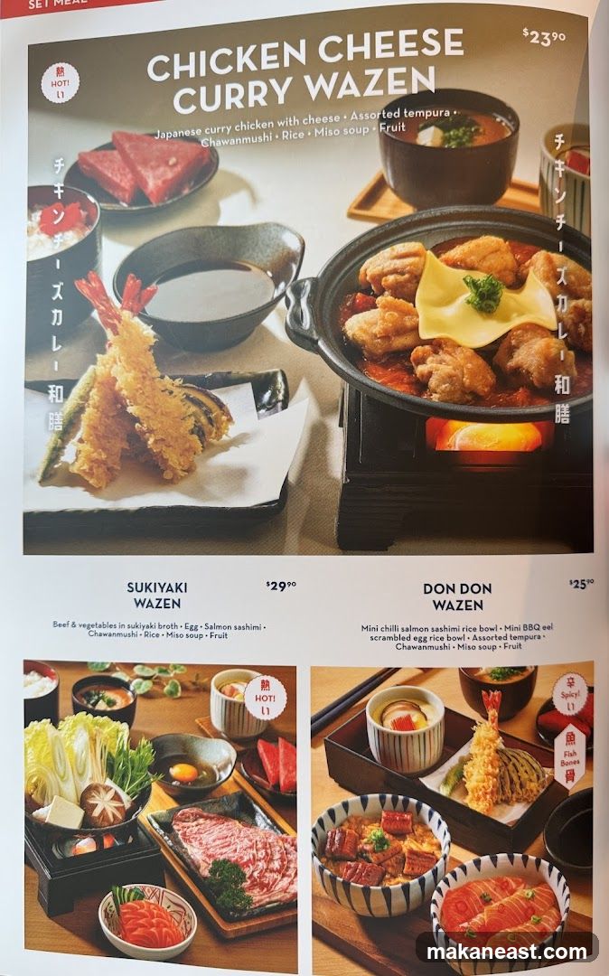 Set Meal Menu