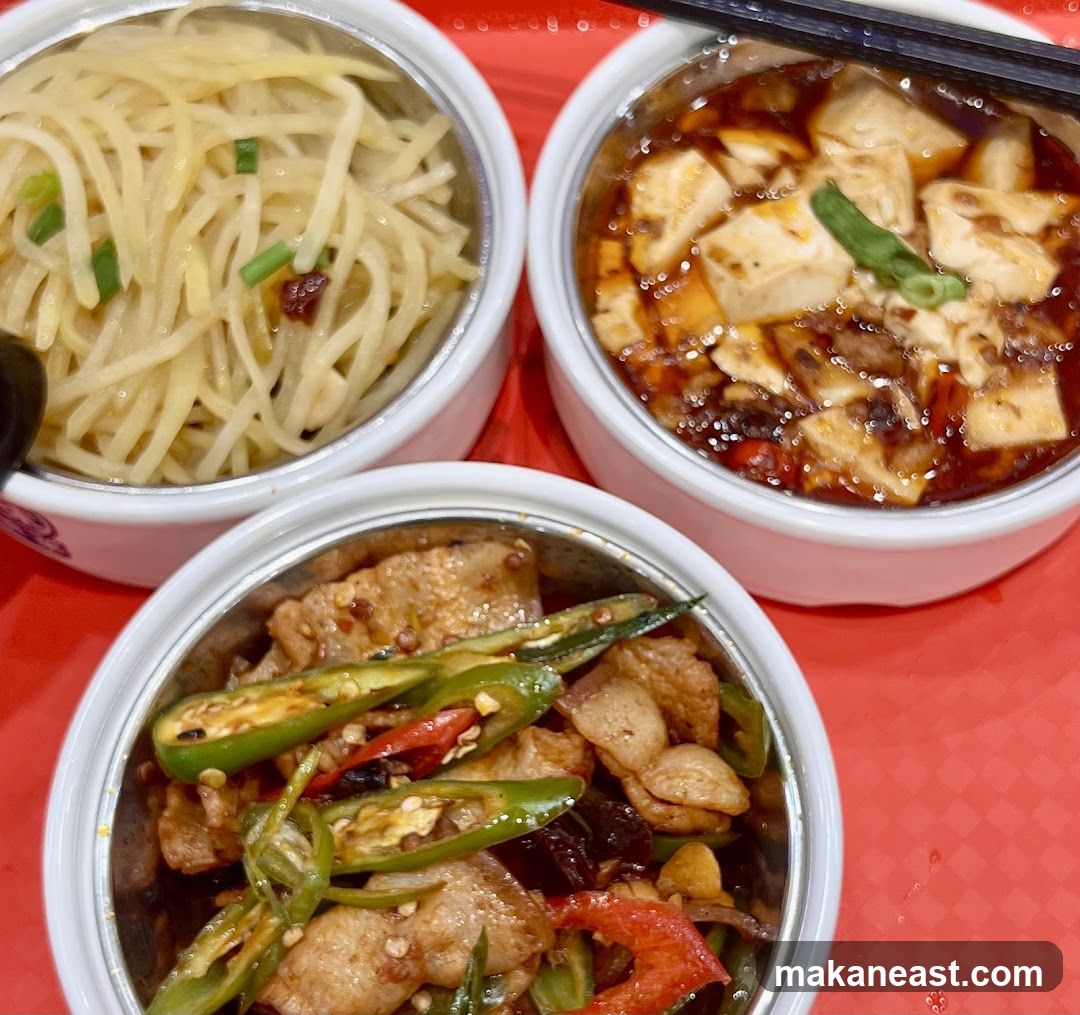 Three Bowls of Chinese Food