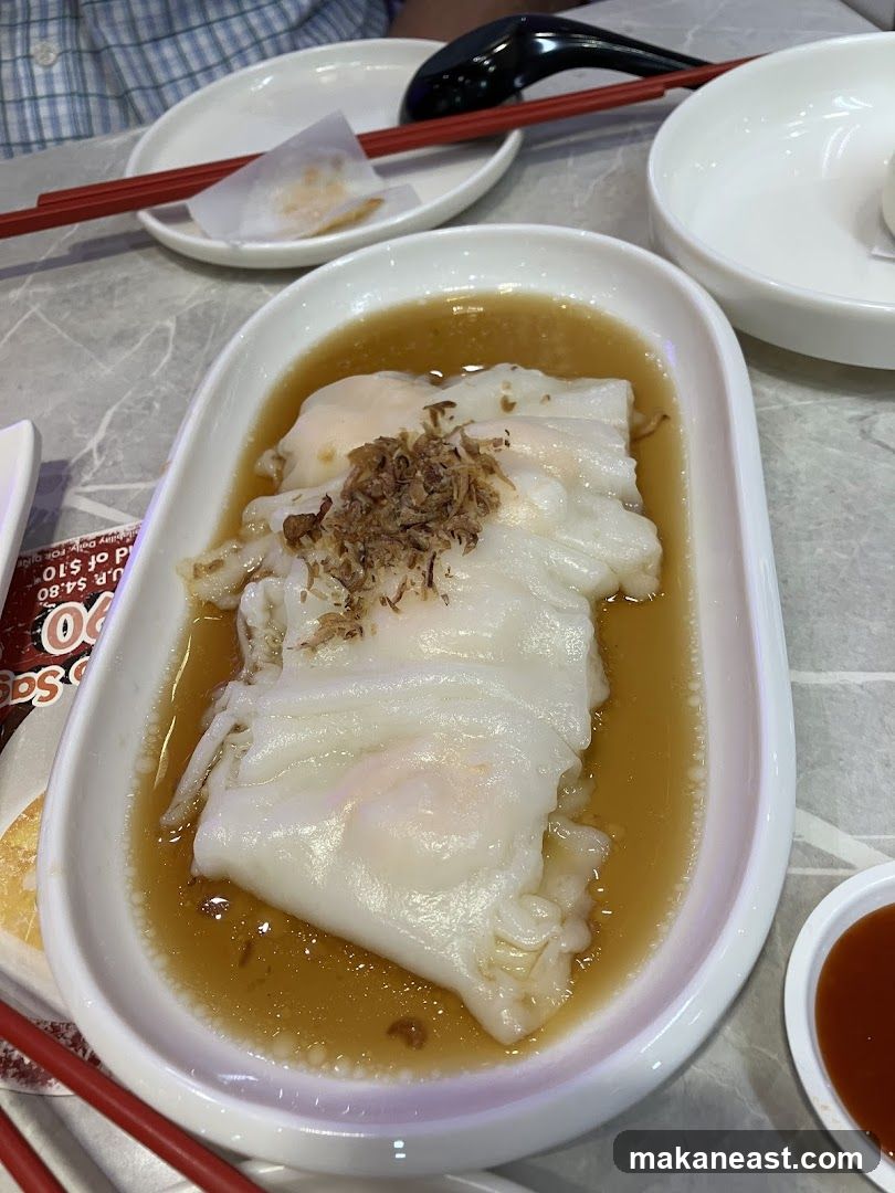 Steamed Rice Rolls with Toppings