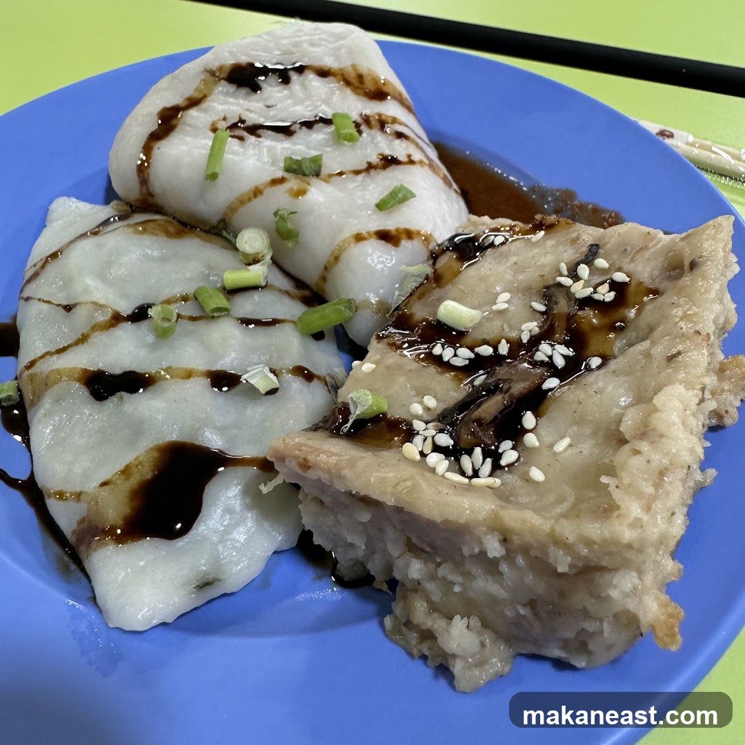 Steamed Rice Rolls and Savory Cake