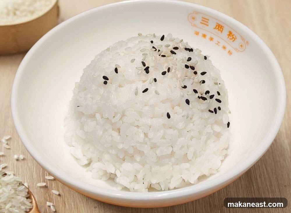 Bowl of Rice with Sesame Seeds