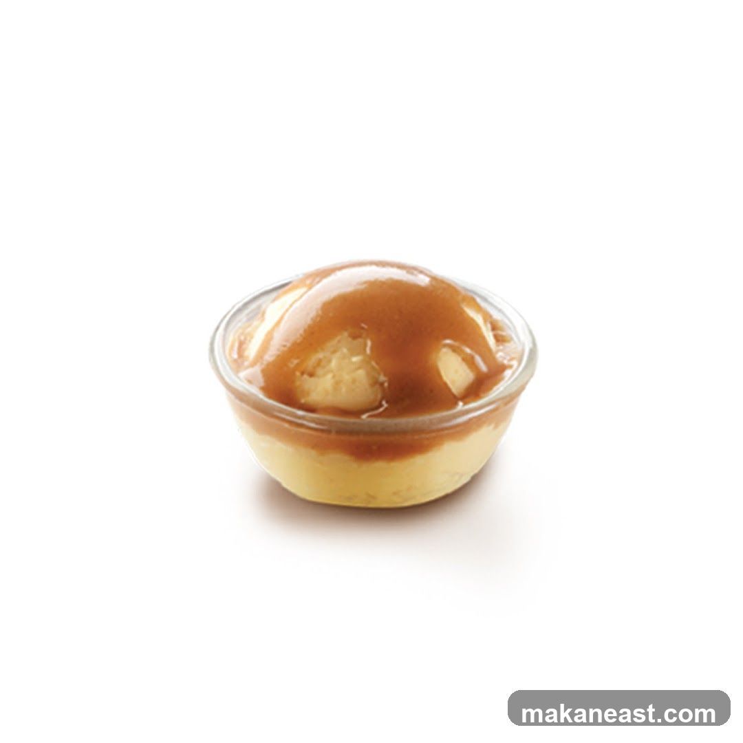 Ice Cream with Caramel Sauce
