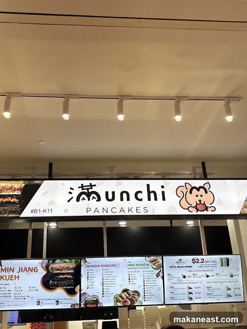 Munchi Pancakes Menu