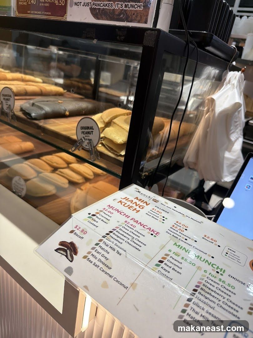 Pancake Display and Menu