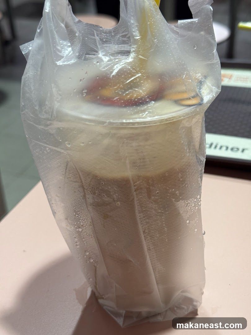Beverage in Plastic Bag