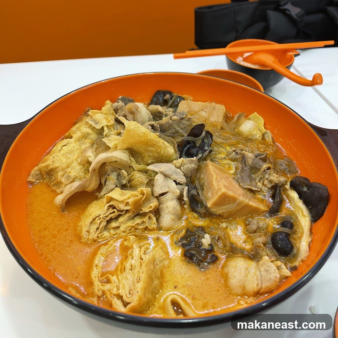 Spicy Noodle Soup with Meat and Tofu
