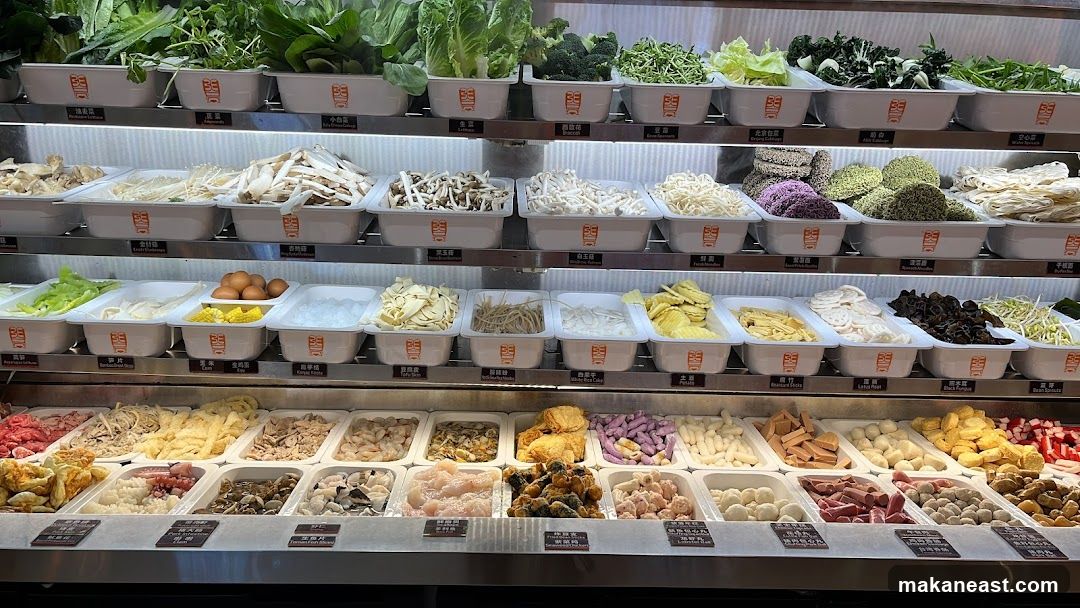 Hot Pot Ingredients Display