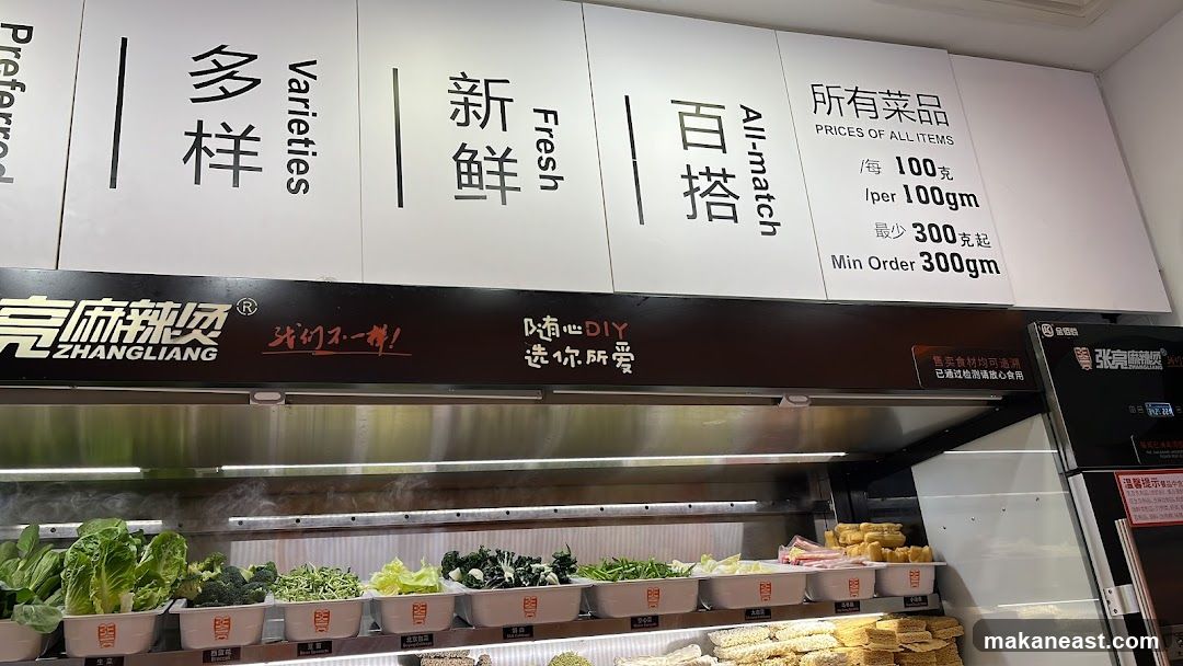 Food Display with Price Information