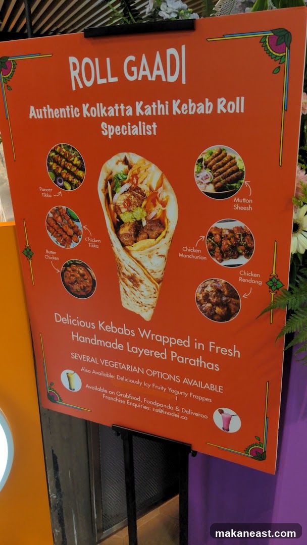 Roll Gaadi Menu