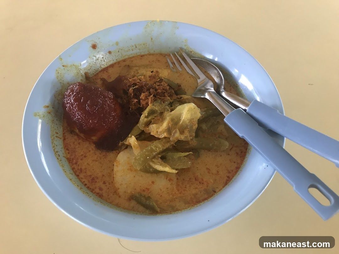 Lontong with Egg