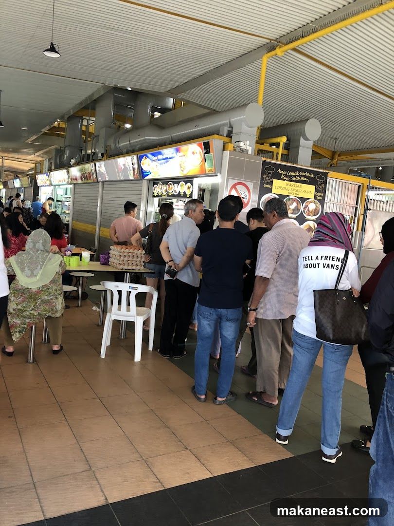 Food Stalls with Customers