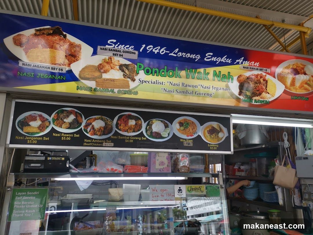 Pondok Wak Nah Menu