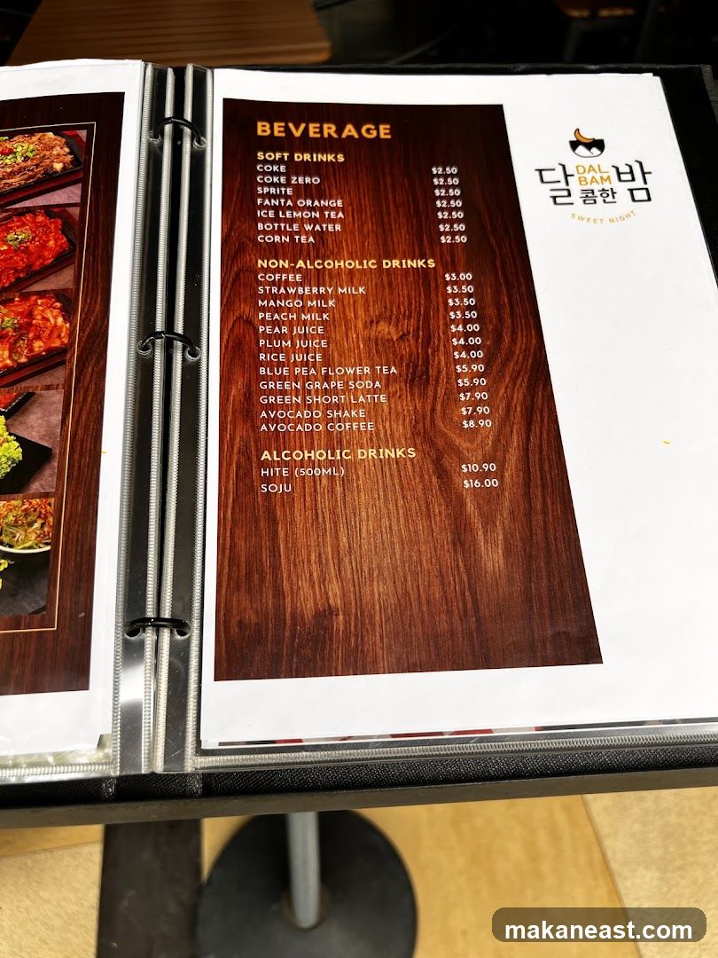 Beverage Menu