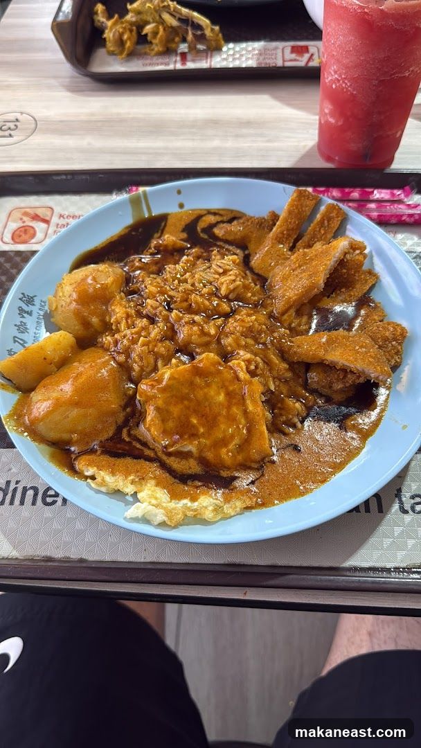 Curry Rice with Fried Pork and Potatoes