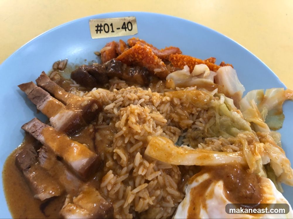 Rice dish with meat and vegetables