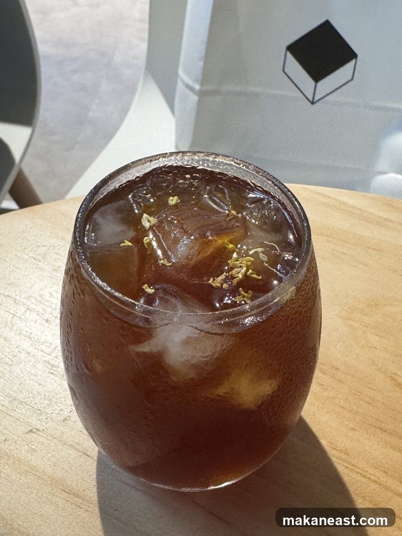 Iced Beverage with Garnish