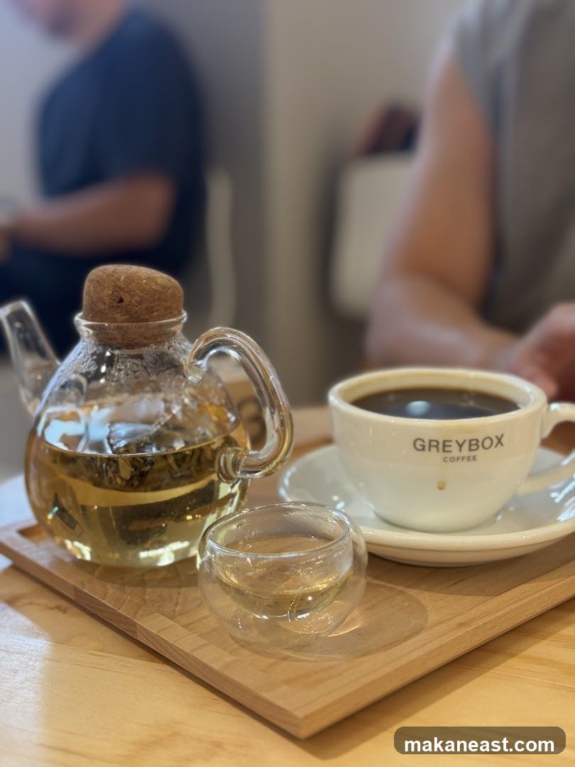 Tea and Coffee at Greybox Coffee