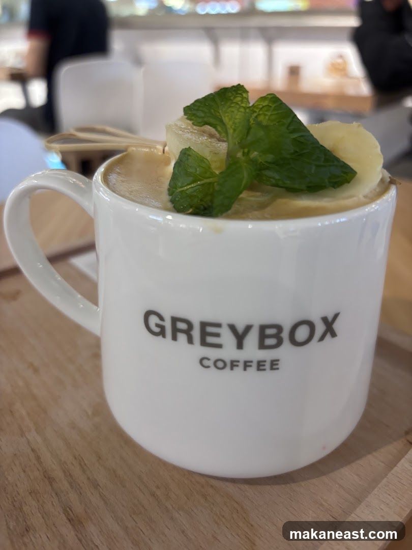 Coffee with Banana and Mint