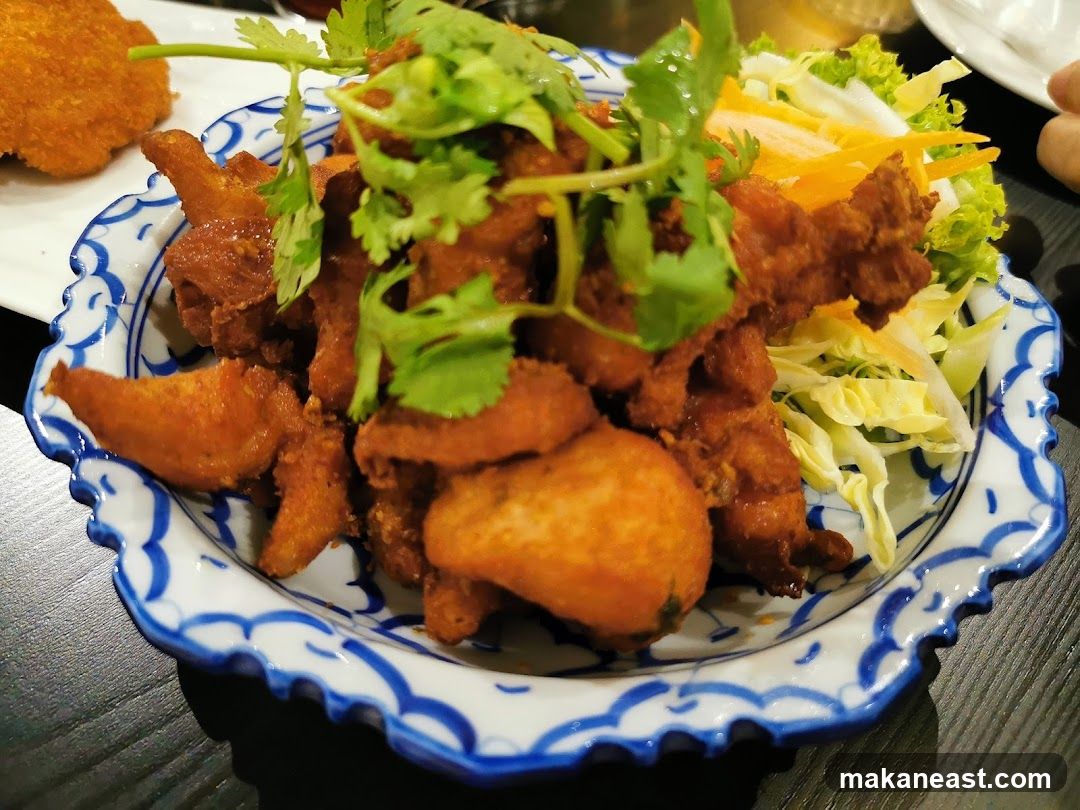 Fried Chicken with Salad