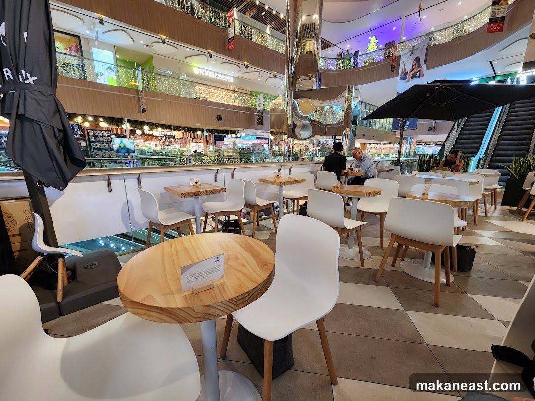 Cafe Seating Area in a Mall