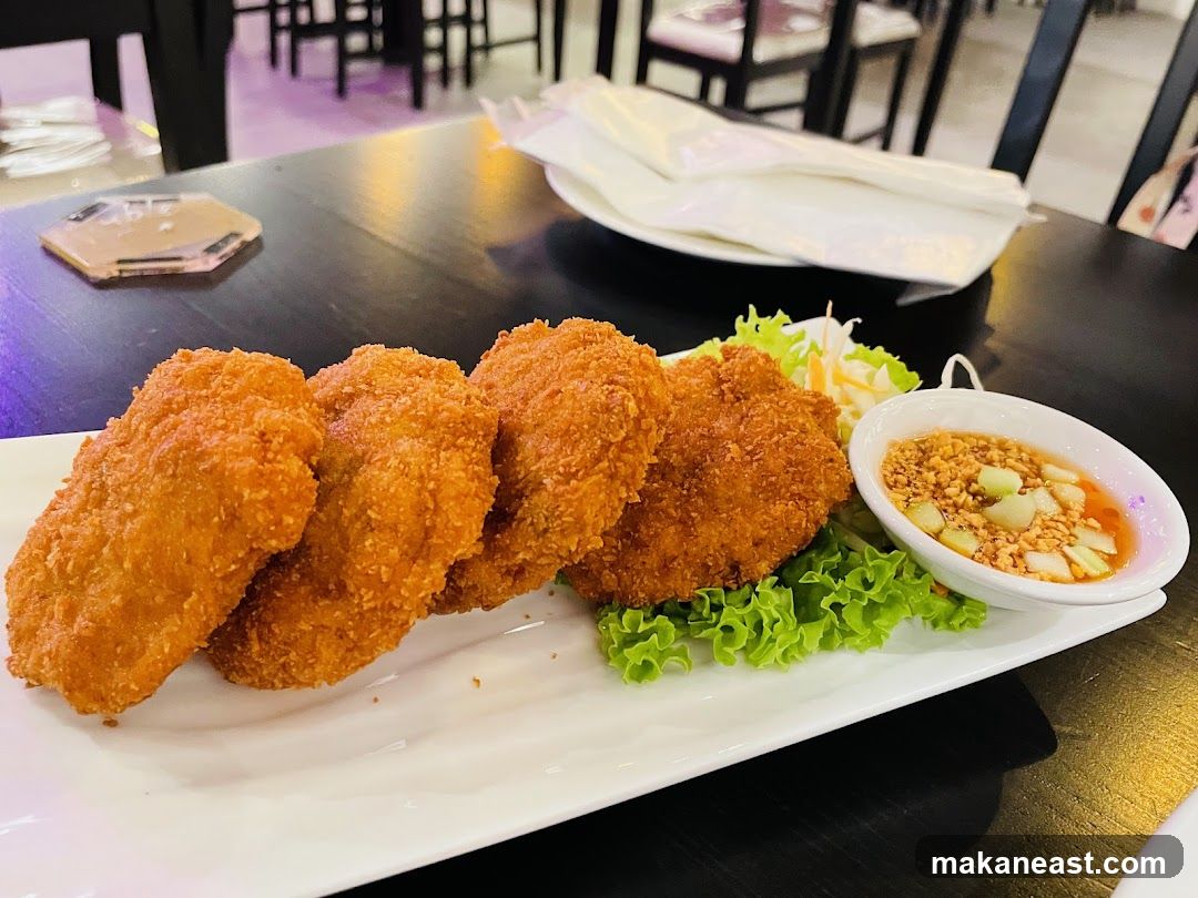 Fried Patties with Dipping Sauce