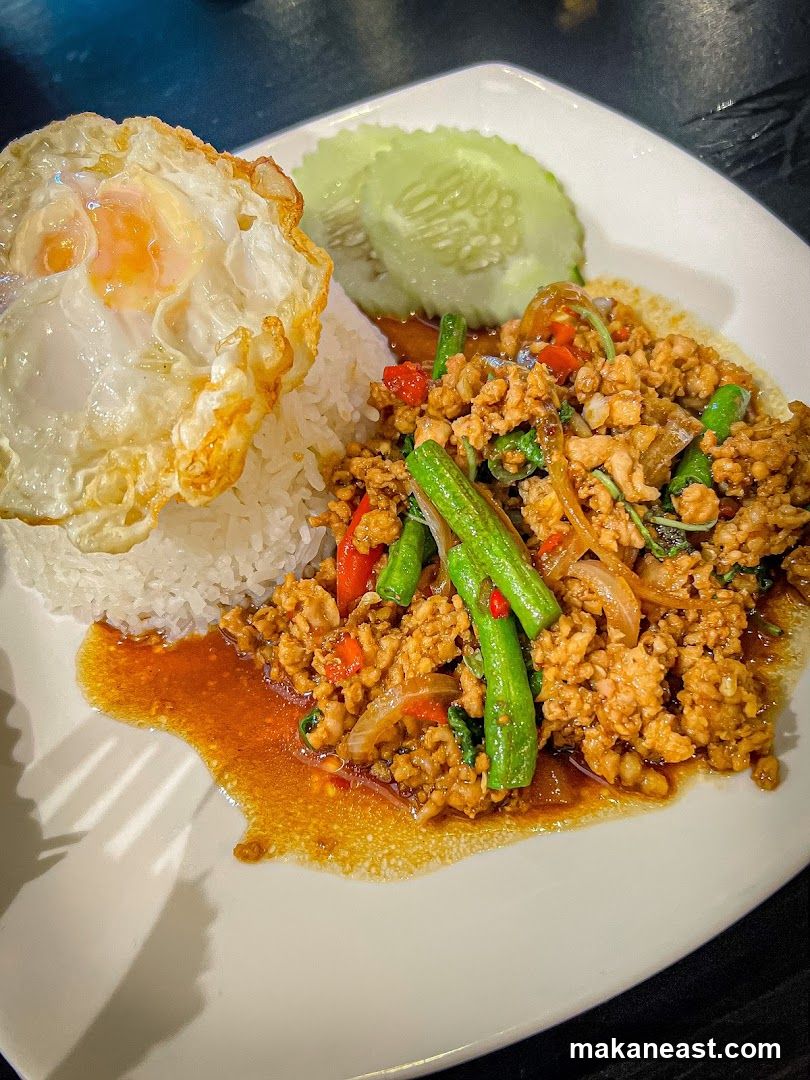 Thai Basil Chicken with Fried Egg