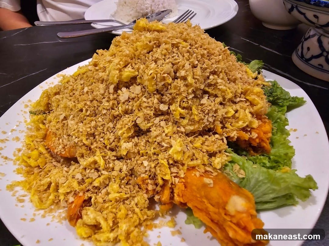 Fried Prawns with Cereal
