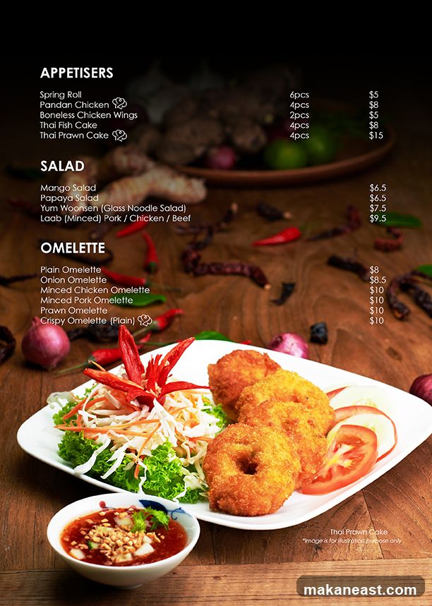 Thai Menu